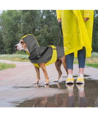 Shop Mosucoirl Waterproof Dog Coat with Hood & Reflective Design for Small & Medium Dogs - Windproof Rain Jacket with Dishes in Green - Buy Online on GoSupps.com
