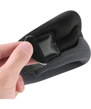 Xinchi Neck Support Collar for Pain Relief | Adjustable Breathable Neck Bandage with Velcro - Ergonomic Design for Men & Women - Black - Buy Online on GoSupps.com