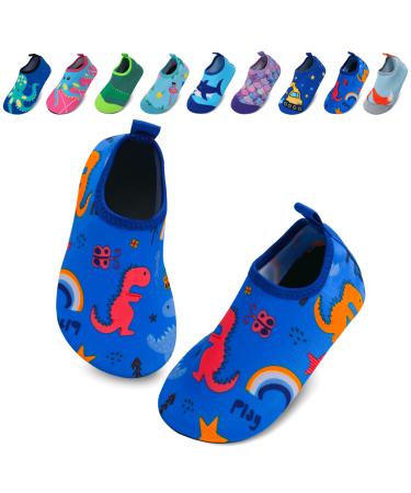 Edoton children aquashing anti-slip thickness kids beach shoes soft and durable children beach shoes/suitable for beach swimming pool garden 28/29 EU styles 04