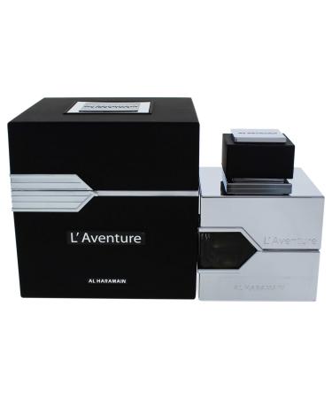 Al Haramain LAventure Eau De Parfum for Men, 3.33 oz, multi 3.33 Fl Oz (Pack of 1)
