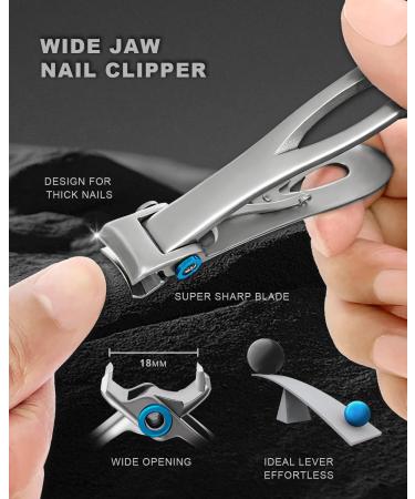 Long Handle Ingrown Nail Clippers Large Wide Jaw Opening Nail Clippers for Seniors Professional Heavy Duty Nail Treatment Pedicure Tool Kit Stainless Steel Nail File Lifter With Wide Jaw Nail Clipper - Buy Online on GoSupps.com