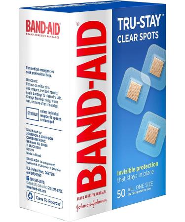 BAND-AID Bandages Clear Spots - 50 Count | Fast International Shipping | Perfect for Cuts & Scrapes - Buy Online on GoSupps.com