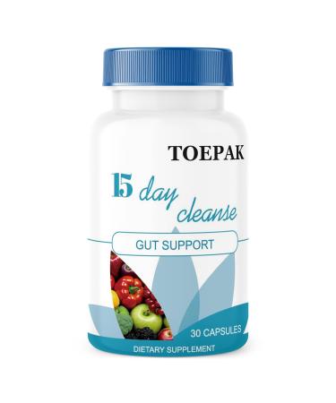 15 Day Gut Cleanse Colon Cleanser Detox & Support for Men & Women Expel Waste & Feel Lighter