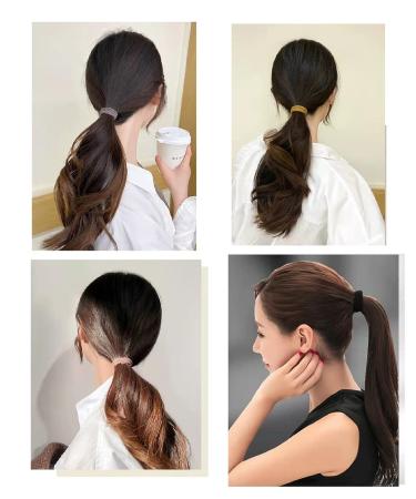 Harmey Non-Slip Seamless Elastic Hair Ties for Thick Hair - 100pcs - Buy Online on GoSupps.com