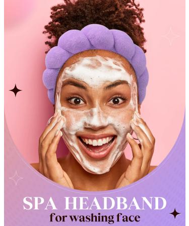 Lauzq Spa Headband for Skincare, Makeup Removal, Shower - Terry Cloth Makeup Headband for Washing Face - Hair Accessories - Green - Buy Online on GoSupps.com