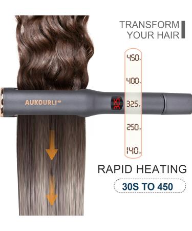 5 in 1 Ceramic Curling Iron Wand Set - Hair Crimper Straightener & Curler with Adjustable Temperature - Perfect for All Hair Types - Buy Online on GoSupps.com