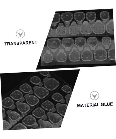 SOESFOUFU 15 Sheets Nail Jelly Glue Practical Glue for False Nails Professional Nail Glue Manicure Labels Waterproof Rubber Nails Jelly Glue High Quality Pink - Buy Online on GoSupps.com