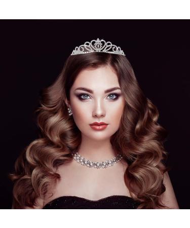 FRCOLOR Crystal Crowns and Tiaras 2 Pack - Elegant Princess Tiara Set for Birthdays, Weddings, and Proms - Buy Online on GoSupps.com