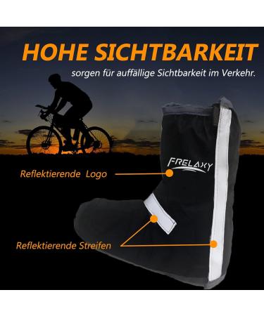 Frelaxy Waterproof Bicycle Overshoes for Rain Protection | Adjustable Velcro & Reflector Strips | Size 36-39 - Buy Online on GoSupps.com