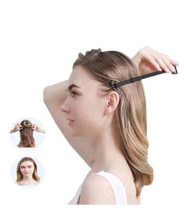 Facelift Bands with Clips  Reusable Hairpin Facial Lifting Bands Invisible Facelift Patch Straps  Adjustable Elastic Band For Hair  Instantly Remove Eye Fishtail Wrinkles (5pcs Single Bands)  Black