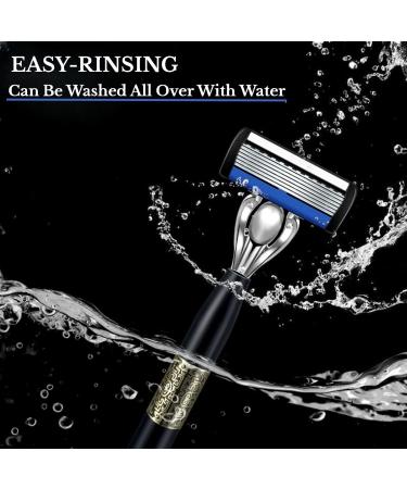 Upgrade 7-Blade Razor for Men - Precision Trimmer & Dual Lubrication | 1 Handle + 12 Refills for Ultimate Comfort - Shop Internationally - Buy Online on GoSupps.com