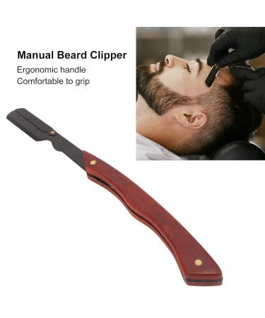 Premium Straight Edge Shaving Razor Holder for Men - Foldable & Reusable Manual Clipper for Home Salon Use - Buy Online on GoSupps.com