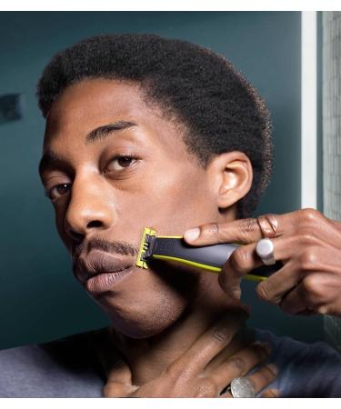 Philips OneBlade Hybrid Body and Face Trimmer Kit | 4 Lengths, 2 Extra Blades | Lime Green Charcoal Grey | QP2630/30 - Buy Online on GoSupps.com