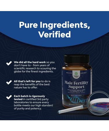 Prenatal Multivitamin Male Fertility Supplement with L-Arginine, D-Aspartic Acid, and Maca Root - Enhance Motility, Volume, Potency, and Fertility Support for Men - Buy Online on GoSupps.com