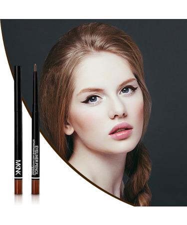 Colored Eyeliner Pencil - Long-Lasting Colored Eyeliner Pens for Women Multifunctional Automatic Rotation Eyeliner Eye Makeup Eye Eyeliner Pencil for Makeup Fancy Dress Brown - Buy Online on GoSupps.com