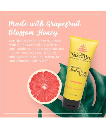 The Naked Bee Grapefruit Blossom Honey Hand and Body Lotion 6.7oz - Set of 2 - Buy Online on GoSupps.com