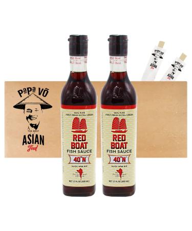 Pack of 2 (2x500ml) Red Boat Fish Sauce Vietnam (Papa Vo )