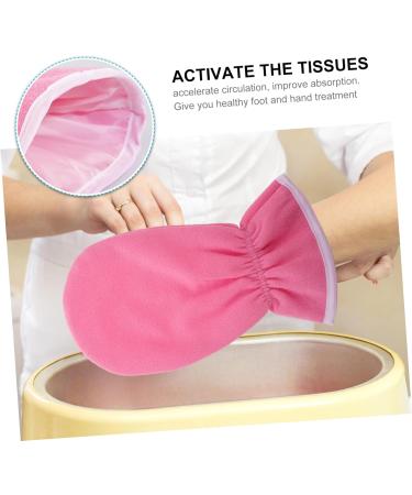 Housoutil 4 Pi ces Prot ge-mains De Cire De Paraffine Pour Spa Et Accessoire De Cire Chaude Pour Soins Paraffine 30x16cm rose - Buy Online on GoSupps.com