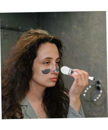 minkissy Double-headed Facial Treatment Brush Mask Facial Skin Care Tool Cream Spoon Mask Applicator Brush Mask for Facials Beauty Tools Facial Mask Applicator Tool Mask Spoon 13.70X2.50X1.50CM Silver - Buy Online on GoSupps.com