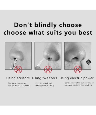 Upgraded Nostril Hair Remover Tool Portable Nasal Hair Cutter 360 Degree Rotating Double Head Nose Hair Trimmer Manual Nose Hair Trimmer for Women Men 3pcs-green - Buy Online on GoSupps.com