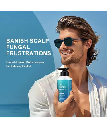 Ketoconazole Shampoo for Dandruff - Extra Strength Antifungal Treatment for Men & Women | Psoriasis & Dermatitis Care - Buy Online on GoSupps.com