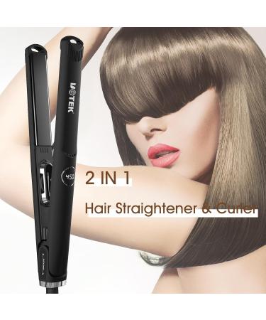 UOTEK 1 Inch Ionic Hair Flat Iron - Professional Hair Straightener with PTC Heating for Home Travel & School - Black - Buy Online on GoSupps.com