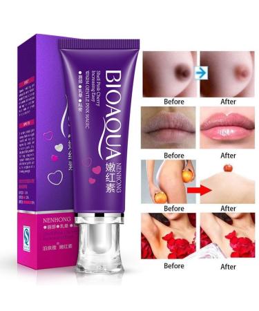 BIOAQUA Intimate Cream 30g - Natural Moisturizing Nipple Pinkish Cream for Skin Beauty - Buy Online on GoSupps.com