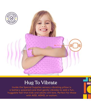 Special Supplies Vibrating Pillow | Sensory Calming Aid | Plush Minky Soft Cover | Therapy Stimulation Bumps | Purple - Buy Online on GoSupps.com