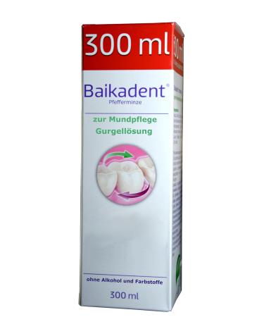 Baikadent Gurgelle solution mouthwash 300ml of course with Baikal helmet herb in the throat for gums irritation of dentures bad breath