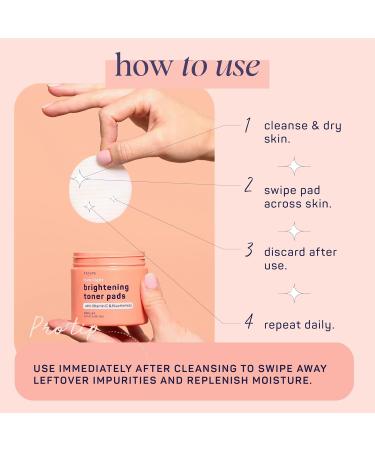 Buy SpaLife Love & Light Radiating Toner Pads Brightening Formula for Uneven Skin Tone Dark Spots & Dullness with Vitamin C & Niacinamide Pre-Soaked Face Pads for Instant Glow - Buy Online on GoSupps.com