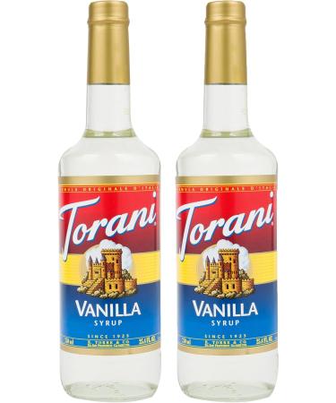 Torani Vanilla Flavour Syrup 750ml bottle 2 Pack Transparent & Flavored Flavour Syrup Pump for 750ml Syrup+ Flavour Syrup Pump Vanilla 750 ml (Pack of 2) - Buy Online on GoSupps.com
