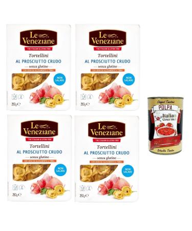 Italian Gourmet E.R. Le Veneziane Tortellini Gluten-free raw ham raw ham gluten-free tortellini gluten-free pasta 250 g + Italian Gourmet pulp 400 g