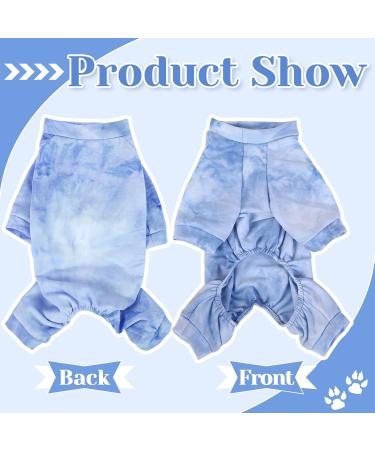 Buy XXS Blue Cotton Dog Sweater with Legs | Windproof Puppy Overall & Warm Pajamas for Small Medium Dogs - Buy Online on GoSupps.com