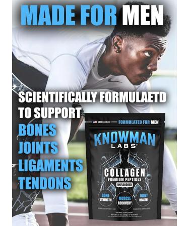 Premium Collagen for Men Bone Joint & Muscle Formula Recovery Non GMO Dairy Free Sugar Free Keto & Paleo Friendly / 30 Srvg Unflavoured 10.6 Ounce (Pack of 1) - Buy Online on GoSupps.com