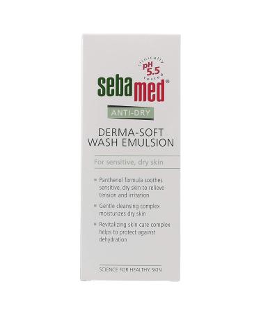 Sebamed Anti-Dry Derma-Soft Wash Emulsion 200mL - Gentle Hydrating Cleanser for Dry Skin | Revitalizing Skin Complex | International Shipping Available - Buy Online on GoSupps.com