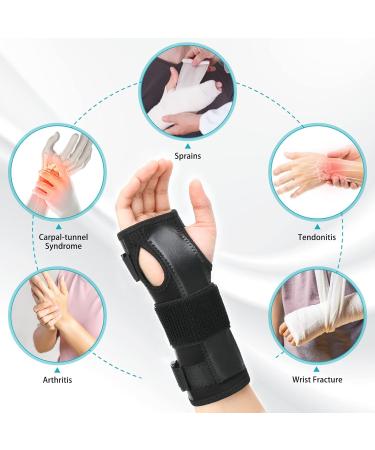 Apasiri Wrist Brace (2 PCS) - Adjustable Wrist Splint for Carpal Tunnel, Arthritis, Tendonitis - Breathable Support with Aluminum Bar - Men and Women - Size L - Buy Online on GoSupps.com