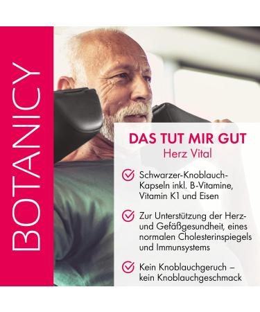 Premium Botanicy Vital High-Dose Garlic Capsules ABG10+ | Best Bioavailability for Heart & Vessels | 60 Capsules Monthly Pack - 30g - Buy Online on GoSupps.com