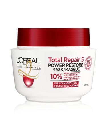 L'Oreal Paris Total Repair 5 Restoring Hair Mask with Protein Calendula Extract and Ceramide for Damaged Hair