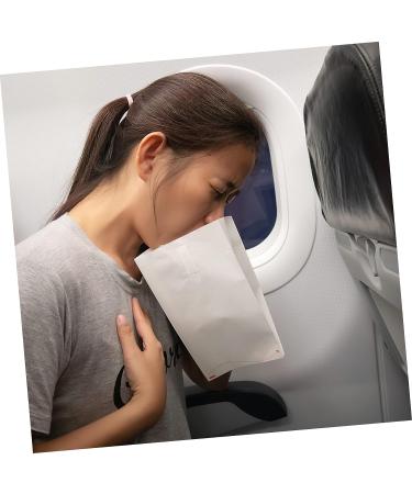 Veemoon Puke Bags - 25pcs Car Sick Bags with Safety Goggles | White Garbage Bags for Hygiene | Vomit Bag for Cars | Flight Barf Bag - Buy Online on GoSupps.com