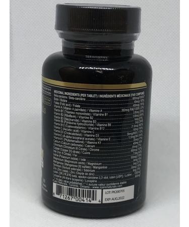 Multivitamins for Women - Halal | Gluten-Free | Vegetarian Friendly | Manufactured in Canada| GMP Certified | - Iron Vitamin D3 B Vitamins and Antioxidant Vitamins C and E - Nourish Hair Skin & Nails - 60 count - Buy Online on GoSupps.com