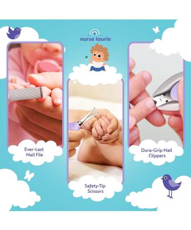 9-in-1 Baby Grooming Kit for Newborn Boys & Girls - Complete Infant Care Set with First Aid, Bath, Cradle Cap, Hygiene, Hair, Nail, Safety & Healthcare Essentials - Pediatric Nurse & Mom Designed - Purple - Buy Online on GoSupps.com