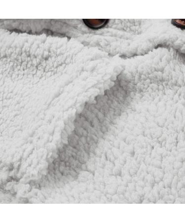 Shop Hanxiulin Women's Oversized Fleece Hoodie Jacket - Warm Lightweight Quilted Winter Coat - 5XL White for Outdoor Comfort - Buy Online on GoSupps.com