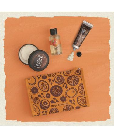The Body Shop Tropical Beauty Bag Gift Set with Coconut Body Butter, Hand Cream, and Mango Shower Gel - Buy Online on GoSupps.com