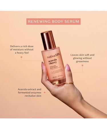 Nativa SPA Acerola Cherry Complete Ritual. 4-Step Bundle: Body Butter Oil Serum & Scrub - Buy Online on GoSupps.com