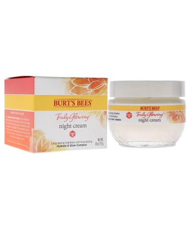 Burt's Bees Truly Glowing Night Cream 1.8 oz - Unisex - White (I0115908) - Buy Online on GoSupps.com