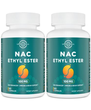 N-Acetyl Cysteine Ethyl Ester 100mg - More Absorption Than 1000mg NAC - with Glycine 600mg - Benefit Glutathione - Good for Immune System & Antioxidant for Adults NACET ( 60 Capsules - 2 Pack) 60 Count (Pack of 2) - Buy Online on GoSupps.com
