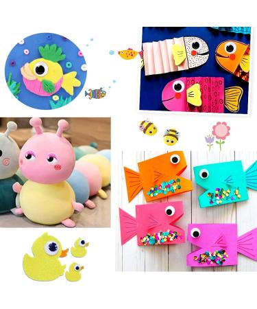100pcs 30mm Black Self-Adhesive Wiggle Googly Eyes for DIY Arts and Crafts - Buy Online on GoSupps.com