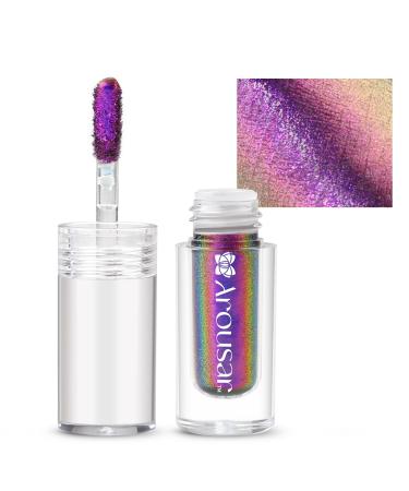 Arousar Metallic Liquid Eyeshadow Chameleon Eyeshadow Multi-Color Shifting Highly Pigmented and Shimmer Eye Makeup Long Lasting Cosmetics 02 NEVERLAND