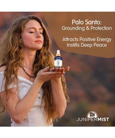 Palo Santo Smudge Spray - 4oz Liquid Blend with Essential Oils and Quartz Crystals - Buy Online on GoSupps.com
