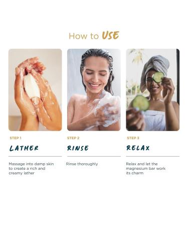 Magnesium Exfoliating Body Bar with Goat's Milk & Olive Oil - Gentle Skin Exfoliator 90g | Hydrate & Soothe Your Skin - Buy Online on GoSupps.com